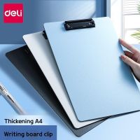 Deli A4 Paper Holder Thickened Writing Clamps Office School Supplies Memo Pad Clip Clipboard Folder Board Notebook File Note Books Pads
