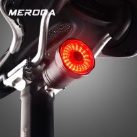 ✾☽❧ MEROCA Upgrade Smart Bicycle Rear Light Auto Start/Stop Brake Sensing Bike Light IPx6 Waterproof LED Charging Cycling Taillight