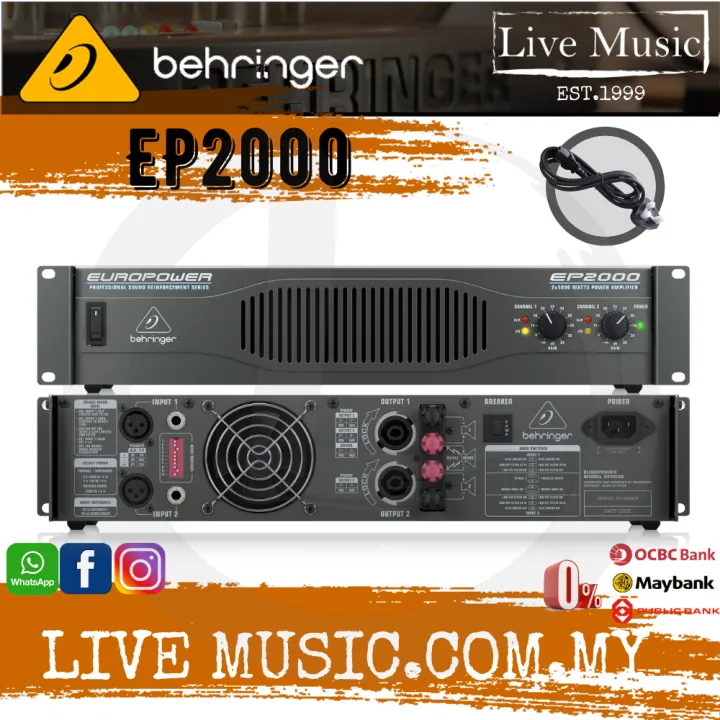 Behringer Europower EP2000 2channel Power Amplifier ( EP2000 / EP