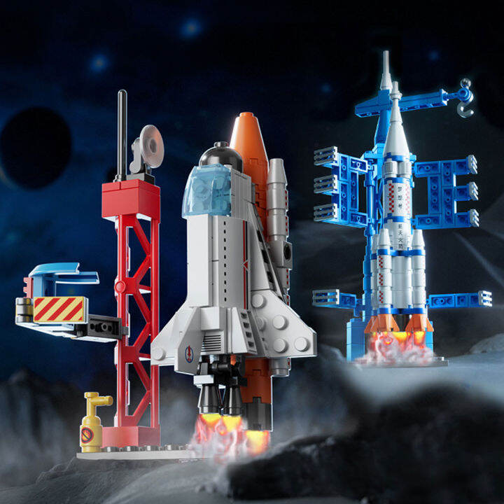 Space Rockets Building Blocks Kit Compatible with Lego Bricks Classic