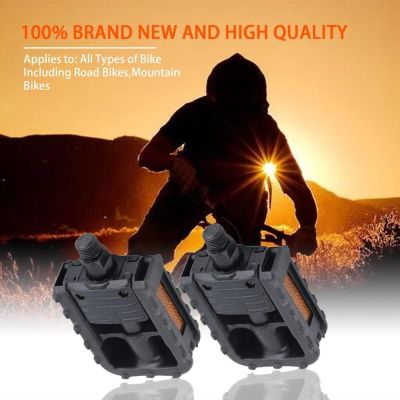 【JH】 1 Plastic Mountain Folding Pedals Non-slip All Types of With Toothed Edges