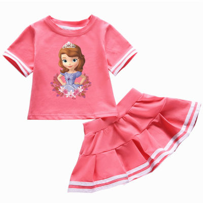 Girls Sets for Kids Cartoon Sofia The First Print Kids Clothing Sports Suits Baby Girl Clothes fw1