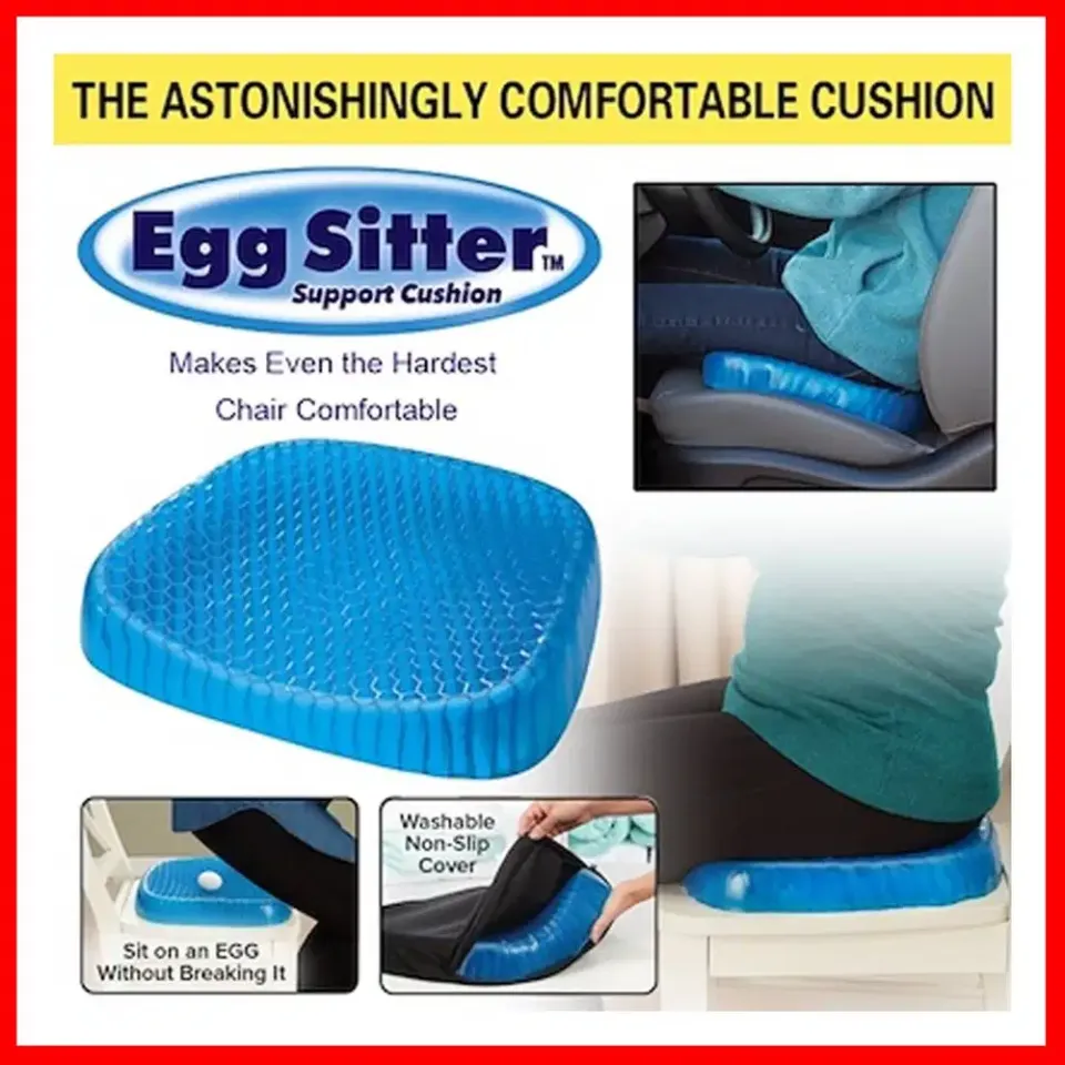 Seat Cushion Ice Chair Gel Egg Pad Non-slip Cool Soft Comfortable Outd