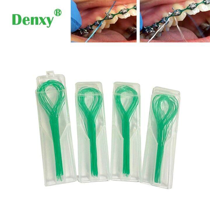 8Box Dental Floss Threaders For Braces Bridge Implant Crown Dental