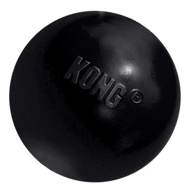 KONG - Extreme Ball - Durable Rubber Dog Toy for Power Chewers  Black Toys