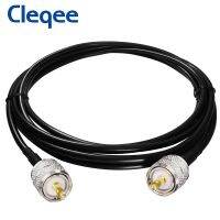 [สุดฮอต A] Cleqee T10003 RG58สาย Coax UHF PL259ปลั๊กตัวผู้ไปที่ SO239 UHF หัวต่อตัวผู้ RF Coaxial Jumper สายพิกเทล100ซม.