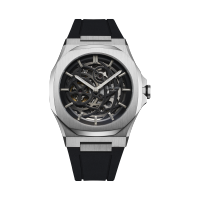 D1 Milano Skeleton Restyling Automatic Natural Rubber D1-SKRJ10 41.5 mm. Black