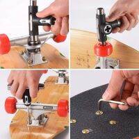 Skate Tool All-In-One Multi-Function Ratchet Skateboard Tool with Skateboard Griptape Eraser Kit