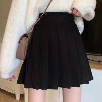 *Pleated skirt short skirt high waist a-line skirt half-length ski百褶裙短裙高腰a字裙子半身裙女天jk制服显瘦