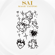 SAI Magic Tattoo kéo dài đến 2 tuần 10CM 06CM hình xăm dán chống nước tạm thumbnail