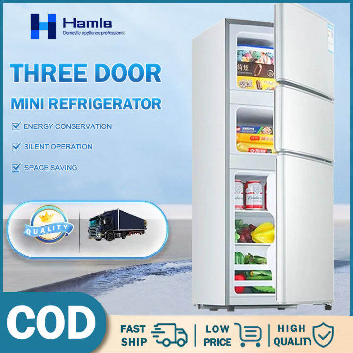 MINI Refrigerator Freezer Three Door Smart Freezing Large Capacity MINI