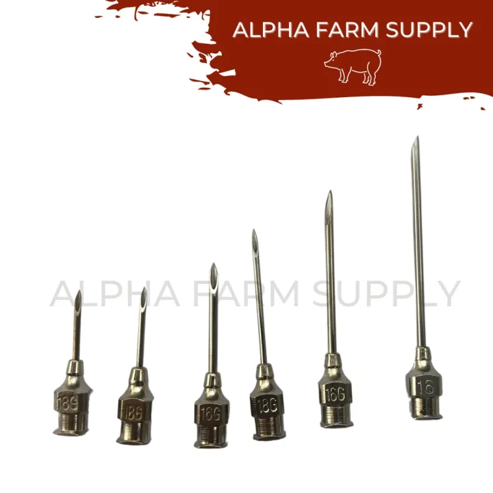 Hypodermic Stainless Steel Needle for Livestock Lazada PH