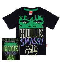 Marvel Boy Hulk T-shirt - เสื้อยืดเด็กมาร์เวลลายฮัค สินค้าลิขสิทธ์แท้100% characters studio