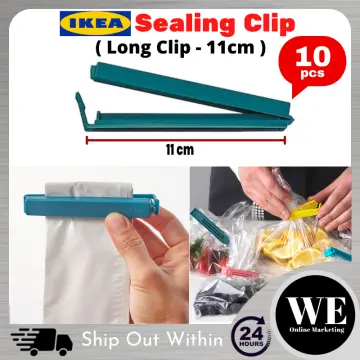 BEVARA Sealing clip, anthracite/dark yellow - IKEA