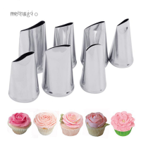 【 Stock】Metagio 7ชิ้น/เซ็ตหัวบีบครีมสำหรับขนมกระเป๋าไอซิ่งแต่งเค้กเครื่องมือถุงขนม-In ตกแต่งของหวาน