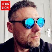 【hot】 LeonLion Round Punk Sunglasses Men 2023 Brand Designer Eyewear Glasses for Men/Women Oculos De Sol UV400