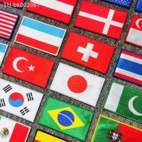 ❂ Flag Of The World Embroidery Patches For Clothing DIY Thermo Adhesive Customisable Color Flag Iron-On Transfer For Sticker Badge