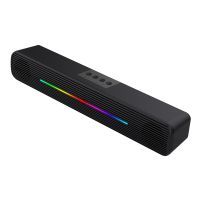 RGB Soundbar Computer Audio Game Laptop Desktop Computer Light-Emitting Subwoofer Speaker Wireless Bluetooth Speaker