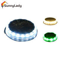 SunnyLady ไฟสำหรับติดพื้นพลังงานแสงอาทิตย์แพ็ค4 Lampu Tenaga Surya LED ในพื้นดินแสงตกแต่งภูมิทัศน์พลังงานแสงอาทิตย์สำหรับลานกลางแจ้งลานทางเดิน