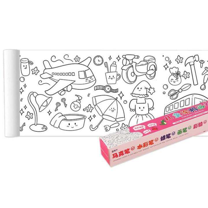 drawing-roll-coloring-paper-roll-for-kids-diy-painting-water-resistant-filling-paper-painting-drawing-paper-early-educational-drawing-book-heathly