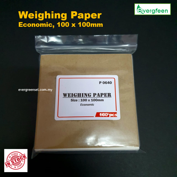 Weighing Paper, 100 x 100mm, Pack of 100pcs Lazada