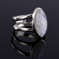 Nasiya Vintage Style Ring With Horse Eye Shape Moonstone For Men Women 925 Silver Jewelry Party Wedding Daily Life Birthday Gift