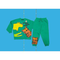 ✅ [6-7Y] Animals Jumper And Tracksuit Bottom Set ชุดเซ็ต เสื้อจัมเปอร์ กางเกงวอล์ม