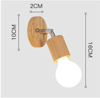 Nordic Solid Wooden Track Light Modern Metal Ceiling Lamps 39cm LED Bedroom Dining Room Decor TV Background Lighting Spotlights