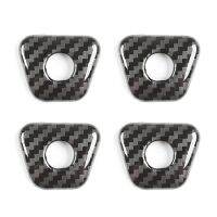 For 5 Series G30 2018-2022 Car Door Latch Lifter Door Lock Pin Cover Trim Sequins Decor Sticker Accessories,4PCS