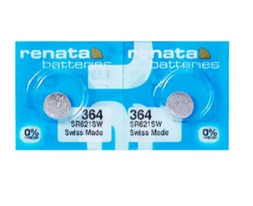 Renata 364 SR621SW Batteries - 1.55V Silver Oxide 364 Watch