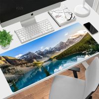 ✹♞  Mouse Pad Gaming Xxl Large Mousepad Lake Blue Sky Beach Hd Print Mouse Mat Natural Rubber Soft Anti Slip Laptop Pad Keyboard Pad