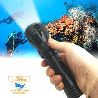 Diving Flashlight 1000 Lumen Waterproof Diving Torch Scuba Dive Lights 80M Underwater LED Flashlight White Submersible Lights Diving Flashlights