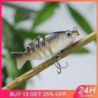 1pcs Luya Lure Wobbler Lifelike 5 Segment Swimbait Crankbait Hard Bait Slow 6cm 5g Artificial Lures Fish Bait With Three HooksLures Baits