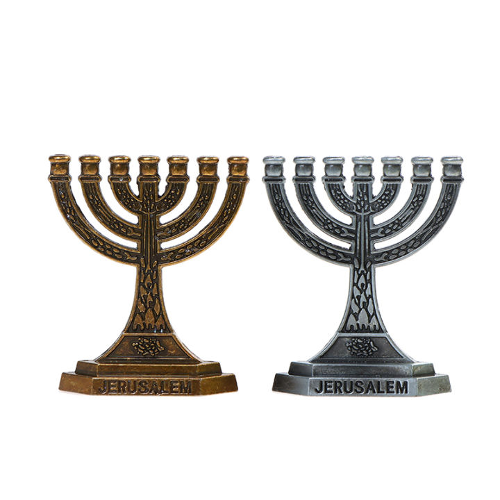 rayua-7สาขาเทียนผู้ถือหุ้น-jewish-were-candle-holder-relic-ornament