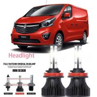 หลอดไฟหน้ารถยนต์ LED LAI 40w 6000k สีขาว สําหรับ Vauxhall VIVARO B Box (X82) 2015-2023 รับประกัน 10 เดือน