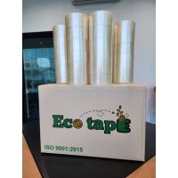 卐☏♛ เทปใส/น้ำตาล 2”นิ้ว [1 กล่อง Eco Tape 1ถูกสุดในไทย] 72 ม้วน 40 Mic ไมครอน 100 หลา 1 ลัง Pack 72 Clear/Brown OPP