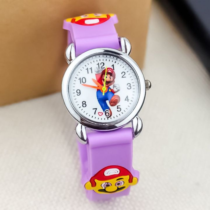 นาฬิกาข้อมือดิจิตอลซูเปอร์มาริโอสำหรับเด็ก-นาฬิกาข้อมือดิจิตอล-jam-tangan-elektronik-นาฬิกาของเล่นเกม3d-พี่น้องมาริโอมาริโอมาริโอสำหรับนักเรียนพยายามจะ-kado-ulang-tahun
