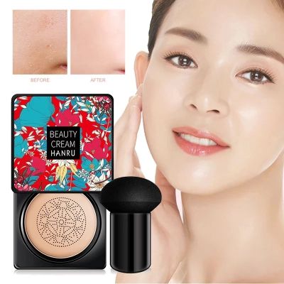 Air Cushion Foundation หัวเห็ด CC ครีมคอนซีลเลอร์ Whitening Moisturizing Brighten Face BASE TONE แต่งหน้าเครื่องสำอาง coos หมายเหตุ ~