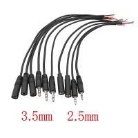 1Pcs 2.5/3.5mm Male Plug/Female Jack Mono/Stereo AUX 2/3/4Pole To Bare Wire Connector DIY Audio Headphone Repair Extension Cable Electrical Connectors