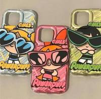 เคสiPhone Powerpuff เคสซิลิโคนเด็กผู้หญิง ใสแว่นกันแดกน่ารัก TPU รุ่น iPhone 7/8 7+/8+ 11 12/12pro 13 13promax 14 14promax