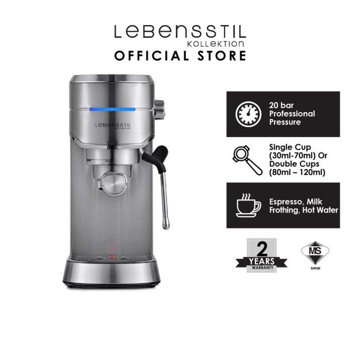 Lebensstil Kollektion 20 Bar Pressure Espresso Machine LKCM201X Lazada