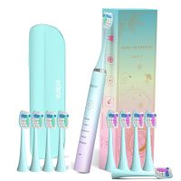 HOKDS YUNCHI Sonic Electric Toothbrush Deep Clean Oral Timer 5 Brushing Modes USB Rechargeable Soft Bristles Tooth Brushes Waterproof