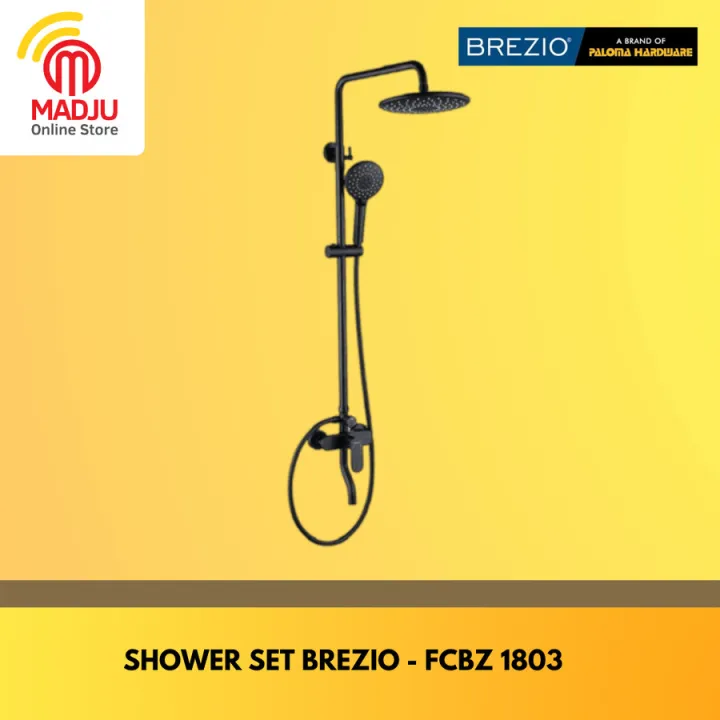 Shower Mandi Set Hitam Fcbz 1803 Brezio By Paloma Black Series Lazada