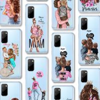 Super Mom Girl Case for Samsung Galaxy S21 A52 A51 A72 A50 S20 FE S10 A71 A70 S9 S8 A31 A12 S10e Note 20 10 Ultra Plus Lite TPU