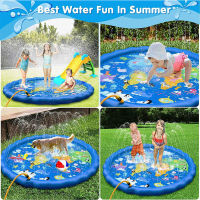 【ของเล่น】เด็กวัยหัดเดิน Splash Pad PVC เด็ก Sprinkler สระ ของเล่นน้ำกลางแจ้งสำหรับสวนพักผ่อน