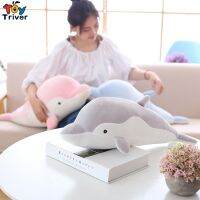 【A Great】 KawaiiDelfin PlushTriver StuffedAnimals ตุ๊กตาหมอนเบาะ BabyGirls ของขวัญเด็กบ้านประดับห้อง