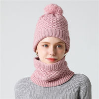 Hot Winter Scarf Uni Solid Knitted Set Neck Ring Scarves Hat Snood Beanie Fur Cap Men Cashmere Warm Wool Collar Scarfs Kid