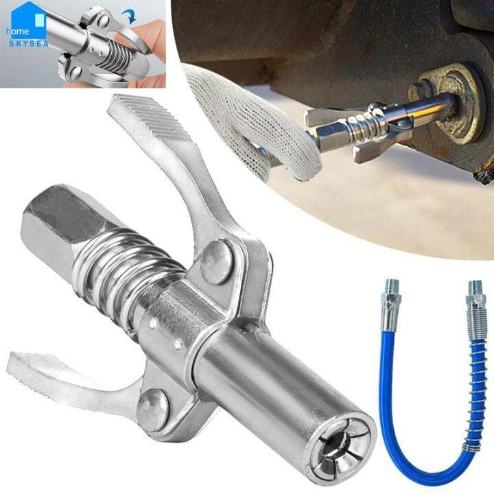 Skysea Grease Coupler Heavy Duty Grease Coupler NPTI/8 10000 PSI Small Size Sturdy for