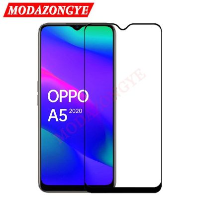 A5 OPPO 2020แก้วปกป้องหน้าจอคลุมทั้งหมดกระจกนิรภัยสำหรับ OPPO A5 2020 A 5 A52020 OPPOA5แก้วฟิล์มป้องกันหน้าจอปกป้องหน้าจอ S