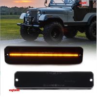 อะไหล่ไฟ LED ไฟหน้าสำหรับ Wrangler YJ 1987-1995ไฟด้านข้างสำหรับไดรเวอร์เลนส์แบบรมควันสำหรับ Eqtz5f